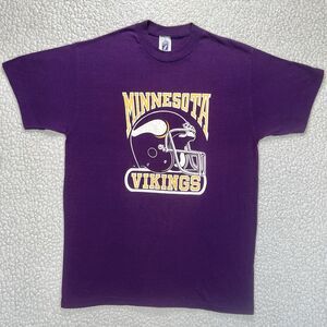 Vintage 90s Minnesota Vikings Logo 7 Men's L NFL Graphic Tee USA Single Stitch L